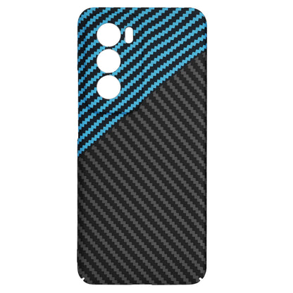Deksel til Oppo Reno12, Techsuit, Carbonite FiberShell, Svart Bleu