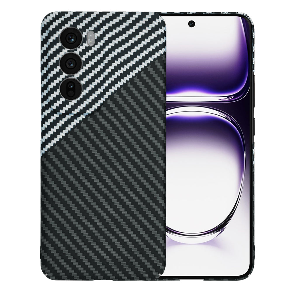 Deksel til Oppo Reno12, Techsuit, Carbonite FiberShell, Svart Grå