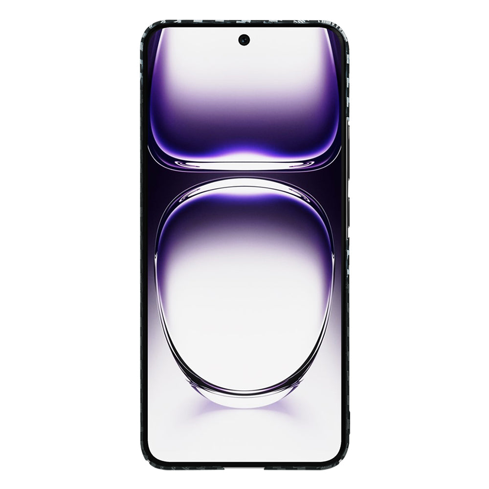 Deksel til Oppo Reno12, Techsuit, Carbonite FiberShell, Svart Grå