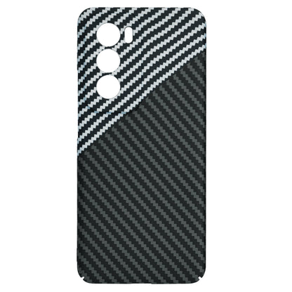 Deksel til Oppo Reno12, Techsuit, Carbonite FiberShell, Svart Grå
