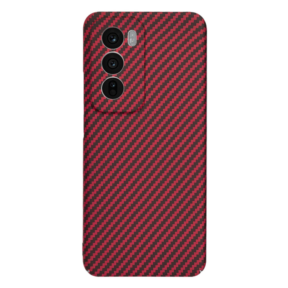 Deksel for Oppo Reno12, Techsuit, Carbonite FiberShell, Rød