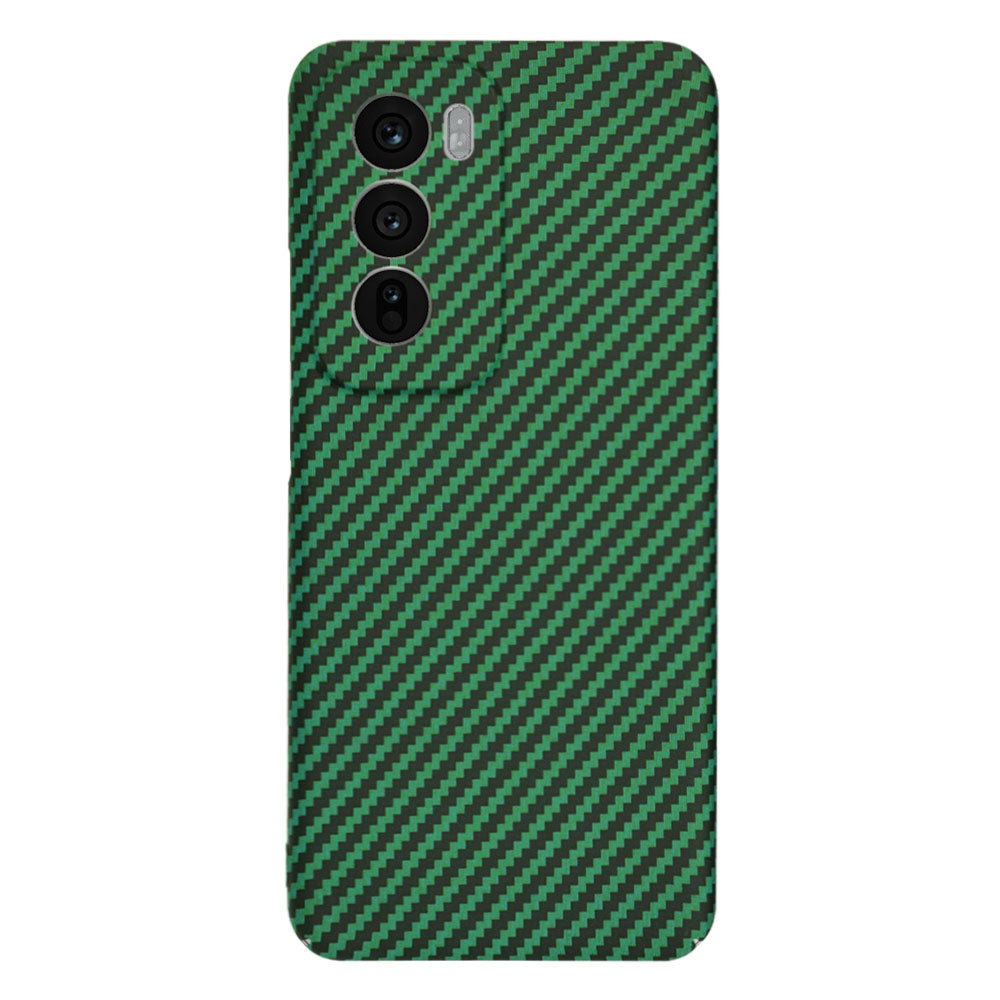Deksel for Oppo Reno12, Techsuit, Carbonite FiberShell, Grønn