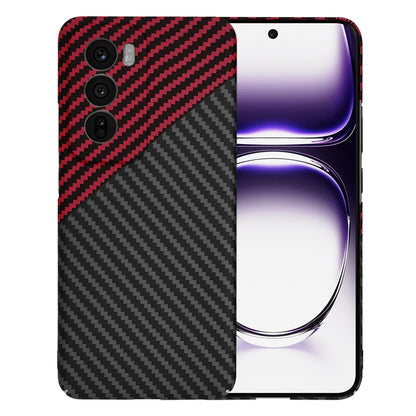 Deksel til Oppo Reno12, Techsuit, Carbonite FiberShell, Svart Rød
