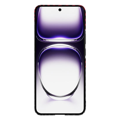 Deksel til Oppo Reno12, Techsuit, Carbonite FiberShell, Svart Rød