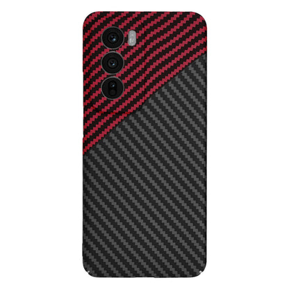 Deksel til Oppo Reno12, Techsuit, Carbonite FiberShell, Svart Rød