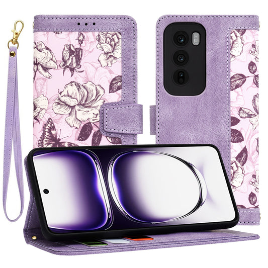 Deksel til Oppo Reno12, Techsuit, FlipCraft, Lilla