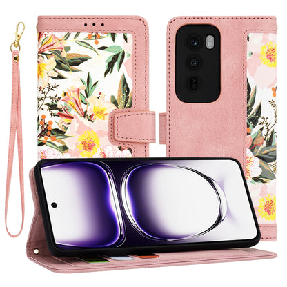Deksel til Oppo Reno12, Techsuit, FlipCraft, Rosa
