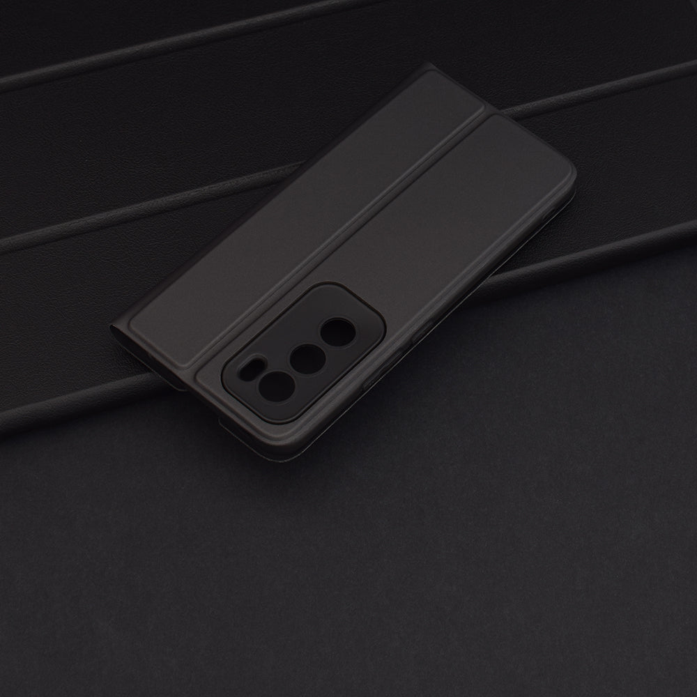 Deksel til Oppo Reno12, Techsuit, Magskin Book, Svart