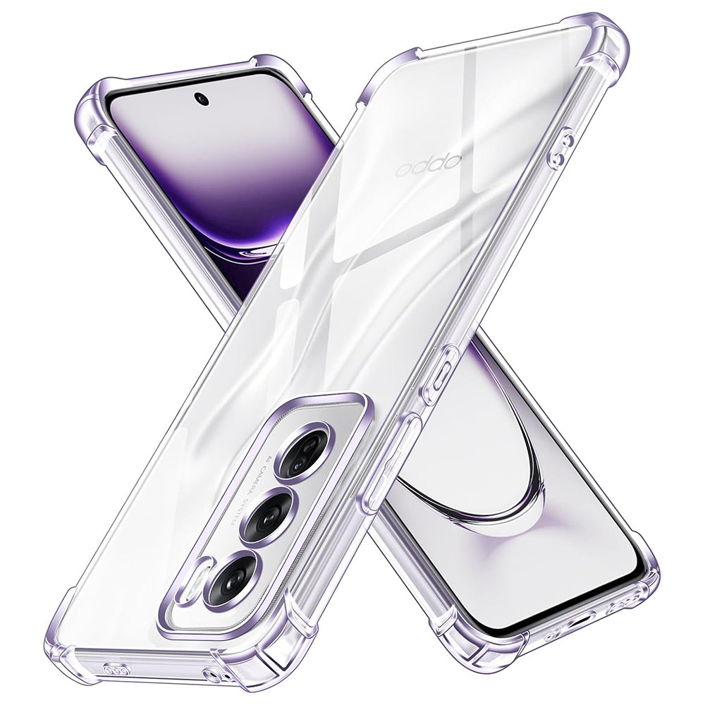 Deksel for Oppo Reno12, Techsuit, Støtsikker Klar, Transparent