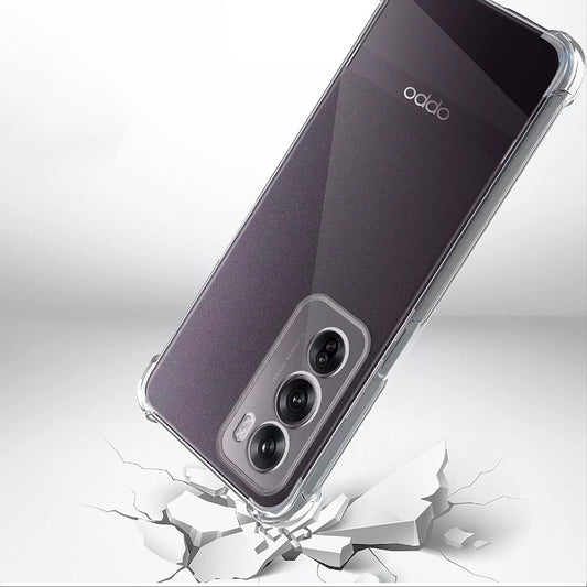 Deksel for Oppo Reno12, Techsuit, Støtsikker Klar, Transparent