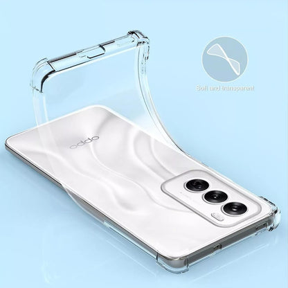 Deksel for Oppo Reno12, Techsuit, Støtsikker Klar, Transparent