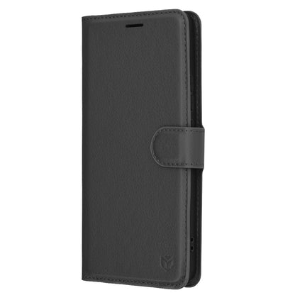 Deksel for Oppo Reno13 FS 5G / Reno13 F 4G / Reno13 F, Techsuit, lærfolio, svart