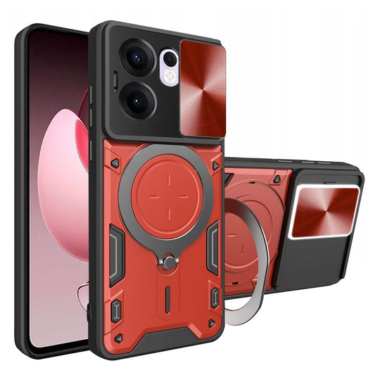 Deksel for Oppo Reno13 FS 5G / Reno13 F 4G / Reno13 F, Techsuit, CamGuard Pro, Rød