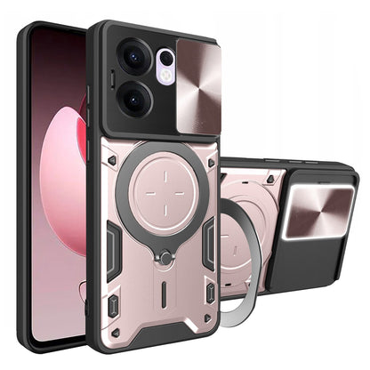 Deksel til Oppo Reno13 FS 5G / Reno13 F 4G / Reno13 F, Techsuit, CamGuard Pro, Rosa Gull