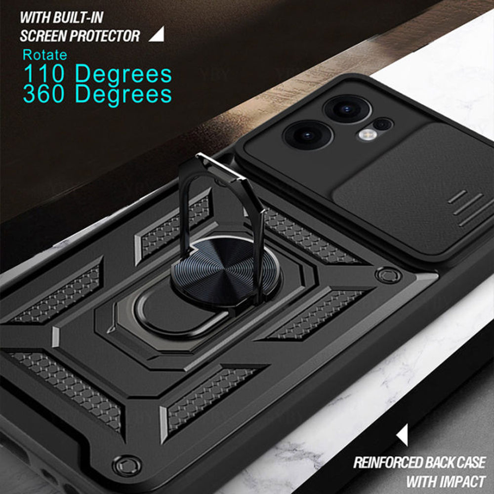Deksel for Oppo Reno13 FS 5G / Reno13 F 4G / Reno13 F, Techsuit, CamShield, Blå