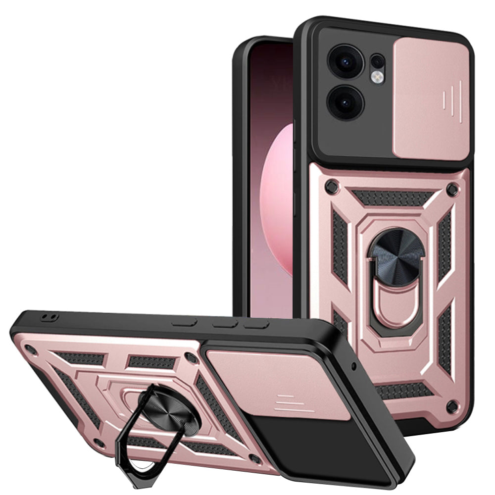 Deksel for Oppo Reno13 FS 5G / Reno13 F 4G / Reno13 F, Techsuit, CamShield, Rosa