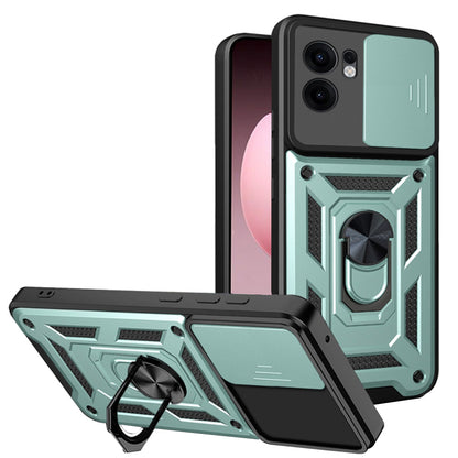 Deksel for Oppo Reno13 FS 5G / Reno13 F 4G / Reno13 F, Techsuit, CamShield, Grønn