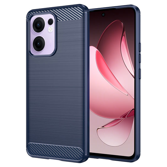 Deksel til Oppo Reno13 FS 5G / Reno13 F 4G / Reno13 F, Techsuit, Karbon, Blå