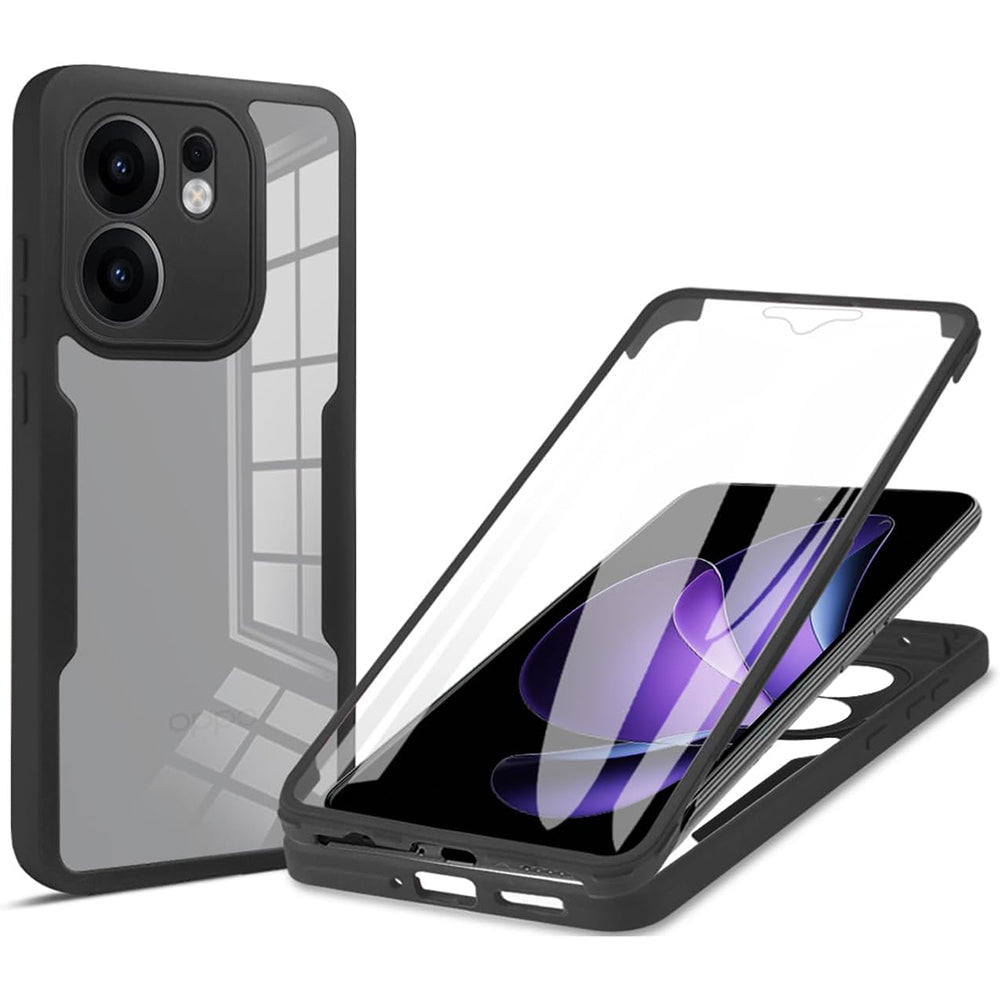 Deksel for Oppo Reno13 FS 5G / Reno13 F 4G / Reno13 F, Techsuit, ColorVerse 360, Svart