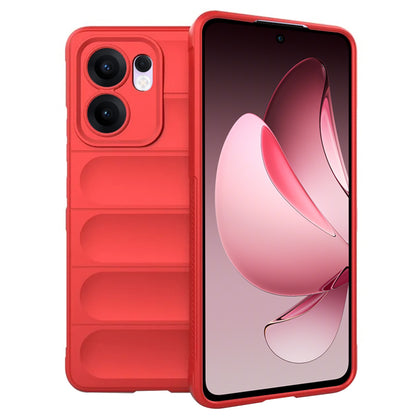 Deksel for Oppo Reno13 FS 5G / Reno13 F 4G / Reno13 F, Techsuit, Magic Shield, Rød