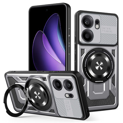 Deksel for Oppo Reno13 FS 5G / Reno13 F 4G / Reno13 F, Techsuit, RuggedCam, Grå