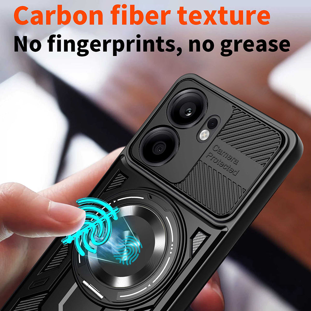 Deksel for Oppo Reno13 FS 5G / Reno13 F 4G / Reno13 F, Techsuit, RuggedCam, Grå