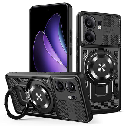 Deksel for Oppo Reno13 FS 5G / Reno13 F 4G / Reno13 F, Techsuit, RuggedCam, Svart