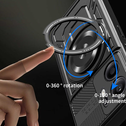 Deksel for Oppo Reno13 FS 5G / Reno13 F 4G / Reno13 F, Techsuit, RuggedCam, Svart