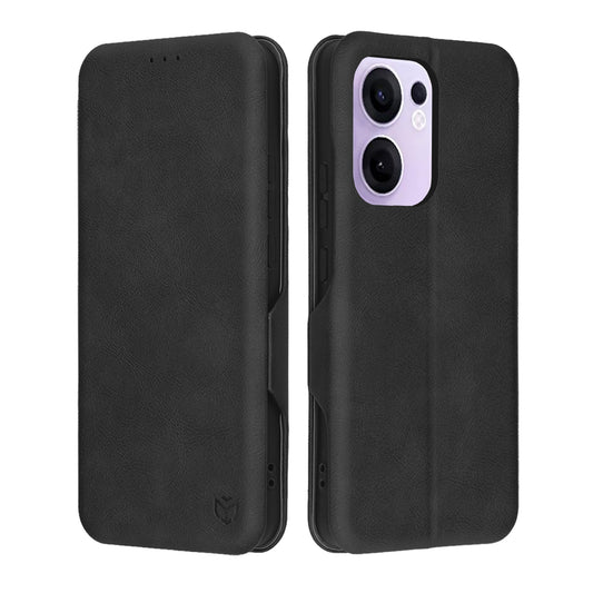 Deksel for Oppo Reno13 FS 5G / Reno13 F 4G / Reno13 F, Techsuit, Safe Wallet Plus, Svart