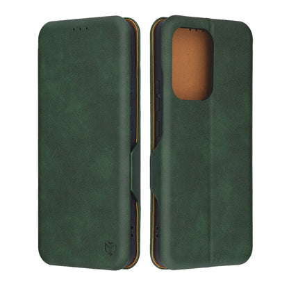 Deksel for Oppo Reno13 FS 5G / Reno13 F 4G / Reno13 F, Techsuit, Safe Wallet Plus, Grønn
