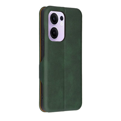 Deksel for Oppo Reno13 FS 5G / Reno13 F 4G / Reno13 F, Techsuit, Safe Wallet Plus, Grønn