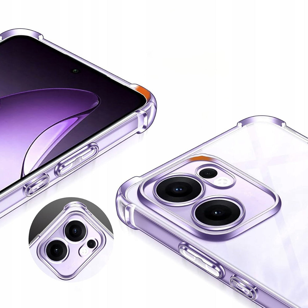 Deksel til Oppo Reno13 FS 5G / Reno13 F 4G / Reno13 F, Techsuit, støtsikker klar, gjennomsiktig