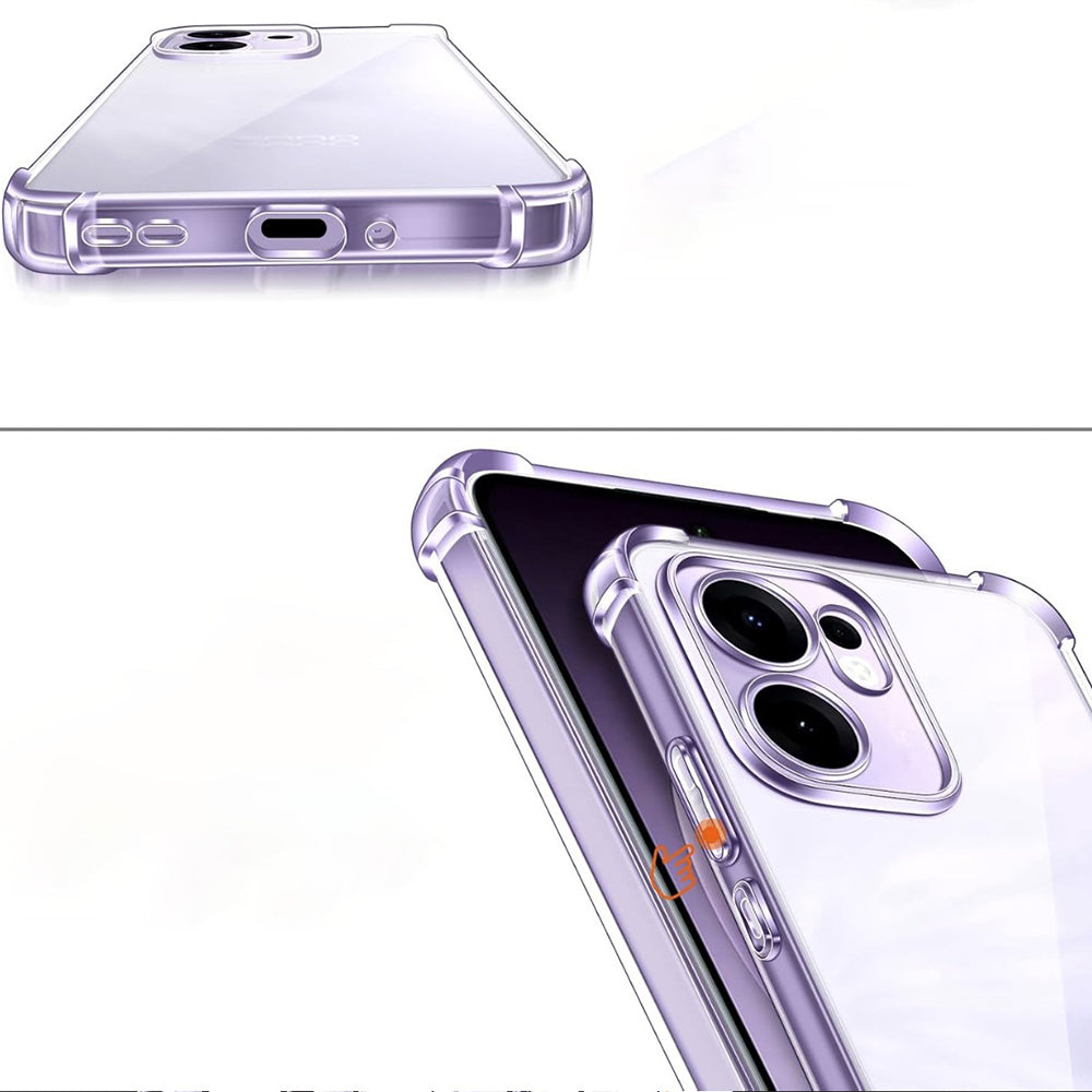 Deksel til Oppo Reno13 FS 5G / Reno13 F 4G / Reno13 F, Techsuit, støtsikker klar, gjennomsiktig