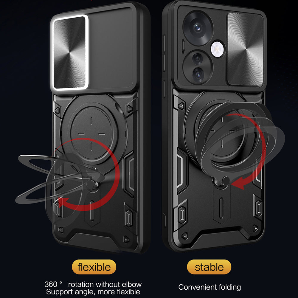 Deksel til Oppo Reno13 Pro, Techsuit, CamGuard Pro, Svart