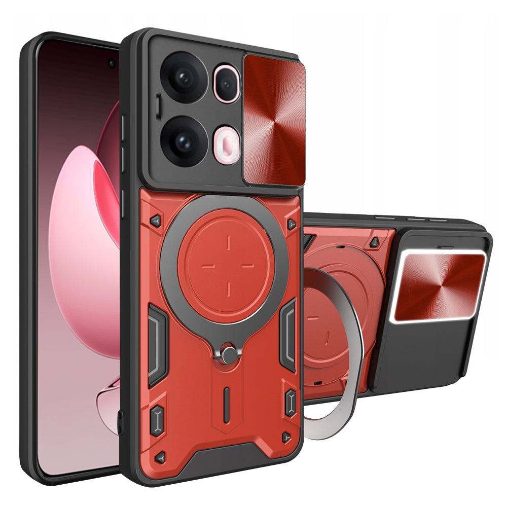 Deksel til Oppo Reno13 Pro, Techsuit, CamGuard Pro, Rød