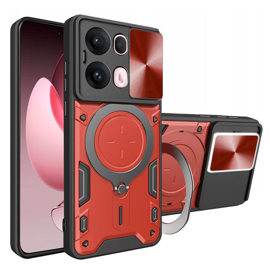 Deksel til Oppo Reno13 Pro, Techsuit, CamGuard Pro, Rød