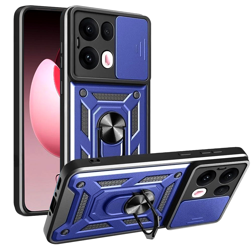 Deksel til Oppo Reno13 Pro, Techsuit, CamShield, Blå