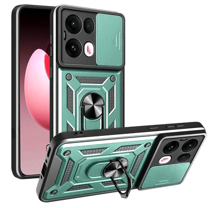 Deksel til Oppo Reno13 Pro, Techsuit, CamShield, Grønn