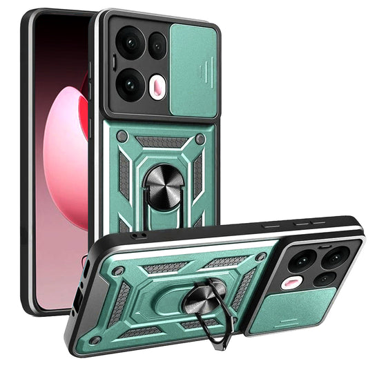 Deksel til Oppo Reno13 Pro, Techsuit, CamShield, Grønn