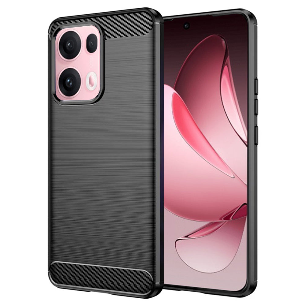 Deksel til Oppo Reno13 Pro, Techsuit, Karbon, Svart