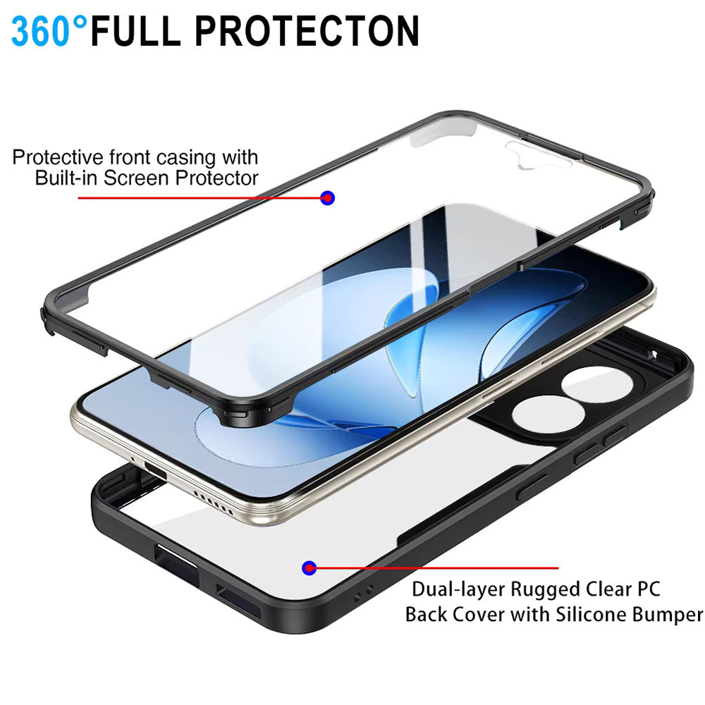 Deksel for Oppo Reno13 Pro, Techsuit, ColorVerse 360, Svart