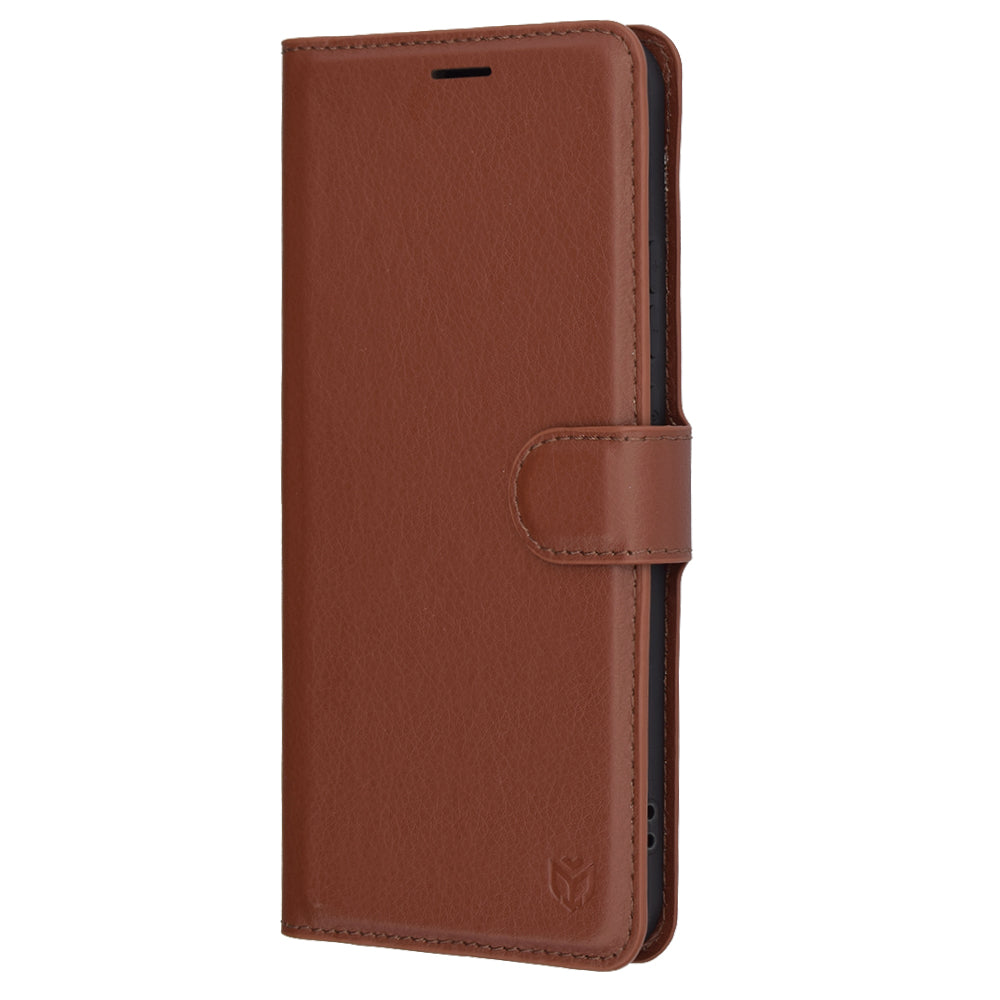 Deksel for Oppo Reno13 Pro, Techsuit, Leather Folio, Brun