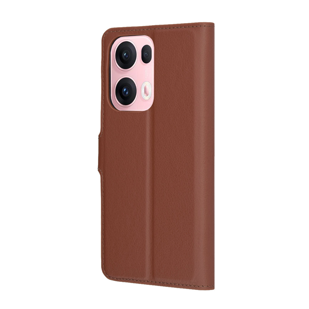 Deksel for Oppo Reno13 Pro, Techsuit, Leather Folio, Brun