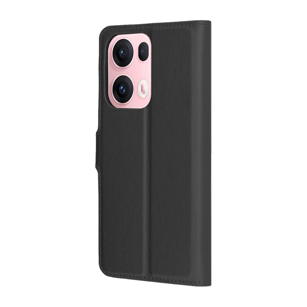 Deksel for Oppo Reno13 Pro, Techsuit, Leather Folio, Svart
