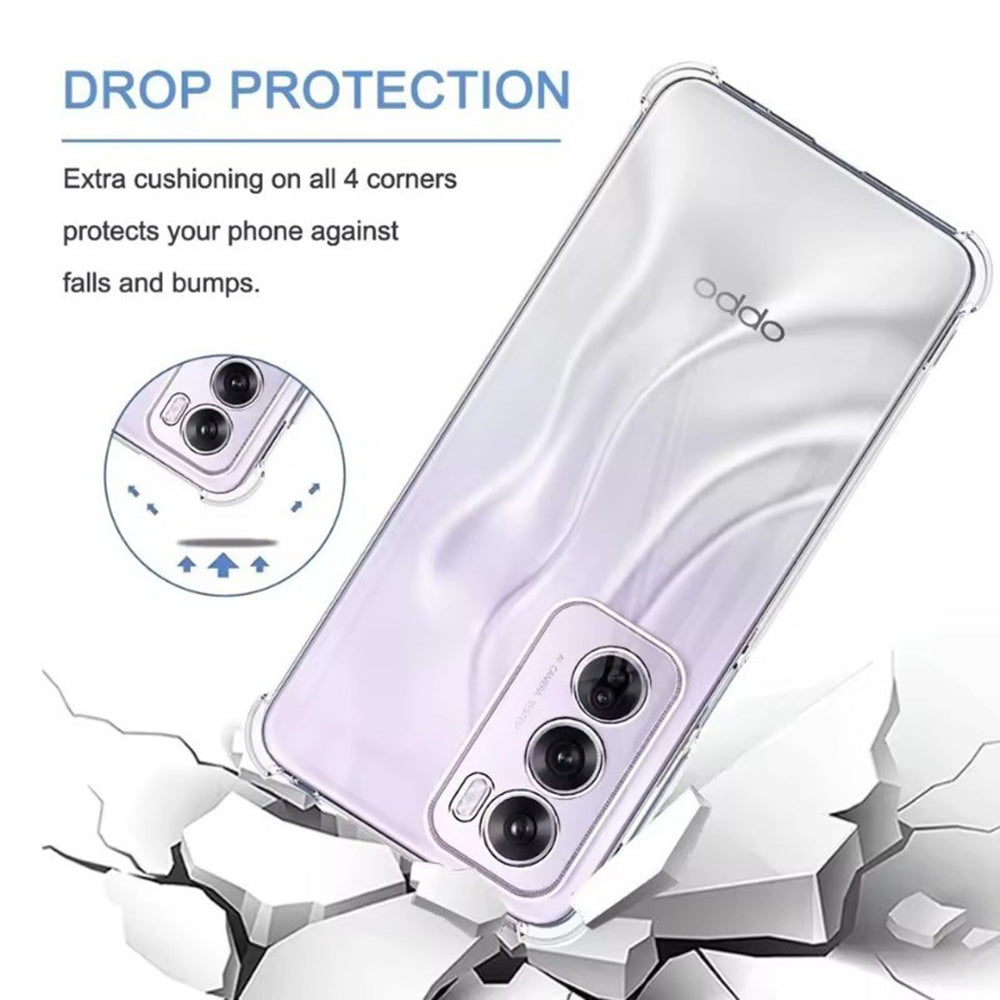 Deksel for Oppo Reno13 Pro, Techsuit, støtsikker klar, transparent