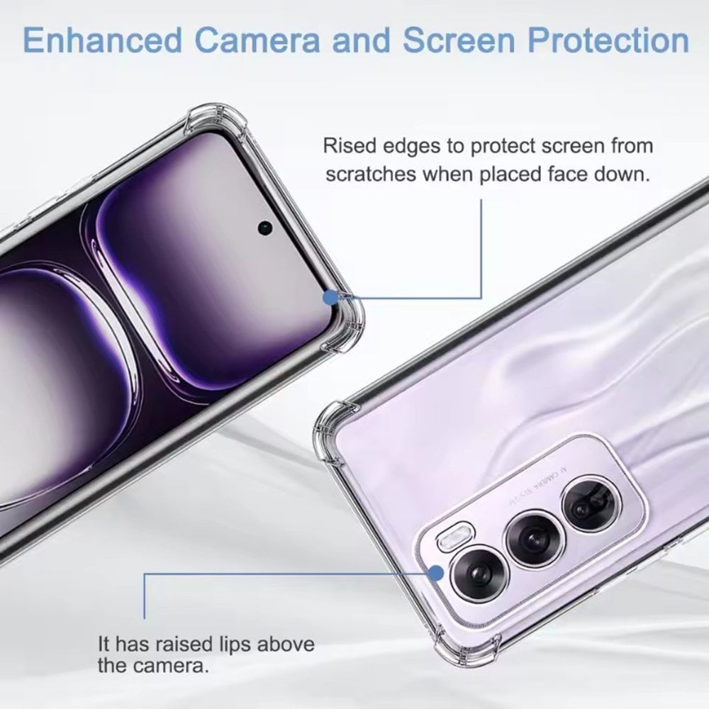 Deksel for Oppo Reno13 Pro, Techsuit, støtsikker klar, transparent