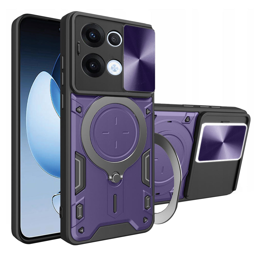 Deksel til Oppo Reno13, Techsuit, CamGuard Pro, Lilla