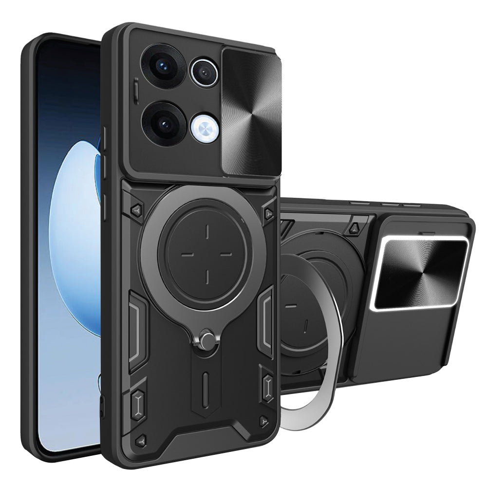 Deksel til Oppo Reno13, Techsuit, CamGuard Pro, Svart