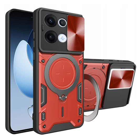 Deksel til Oppo Reno13, Techsuit, CamGuard Pro, Rød