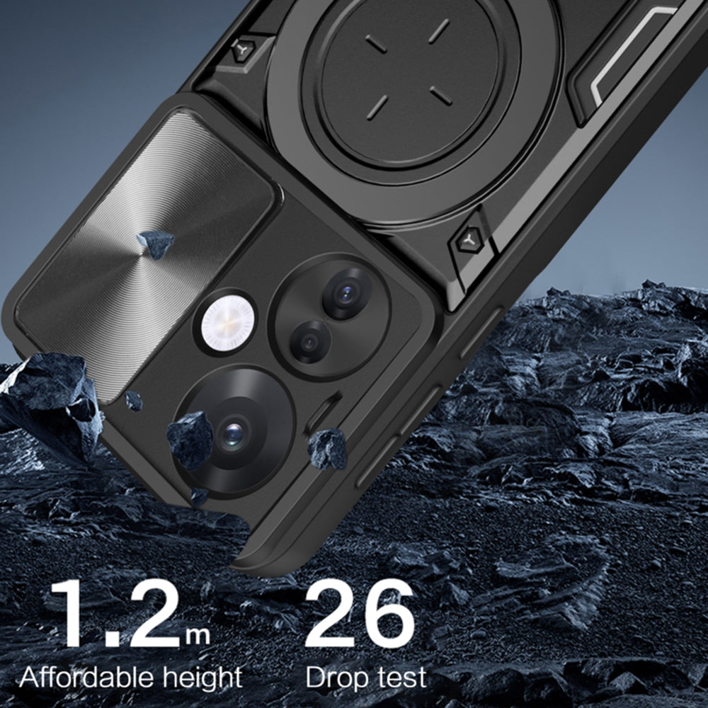 Deksel til Oppo Reno13, Techsuit, CamGuard Pro, Rød